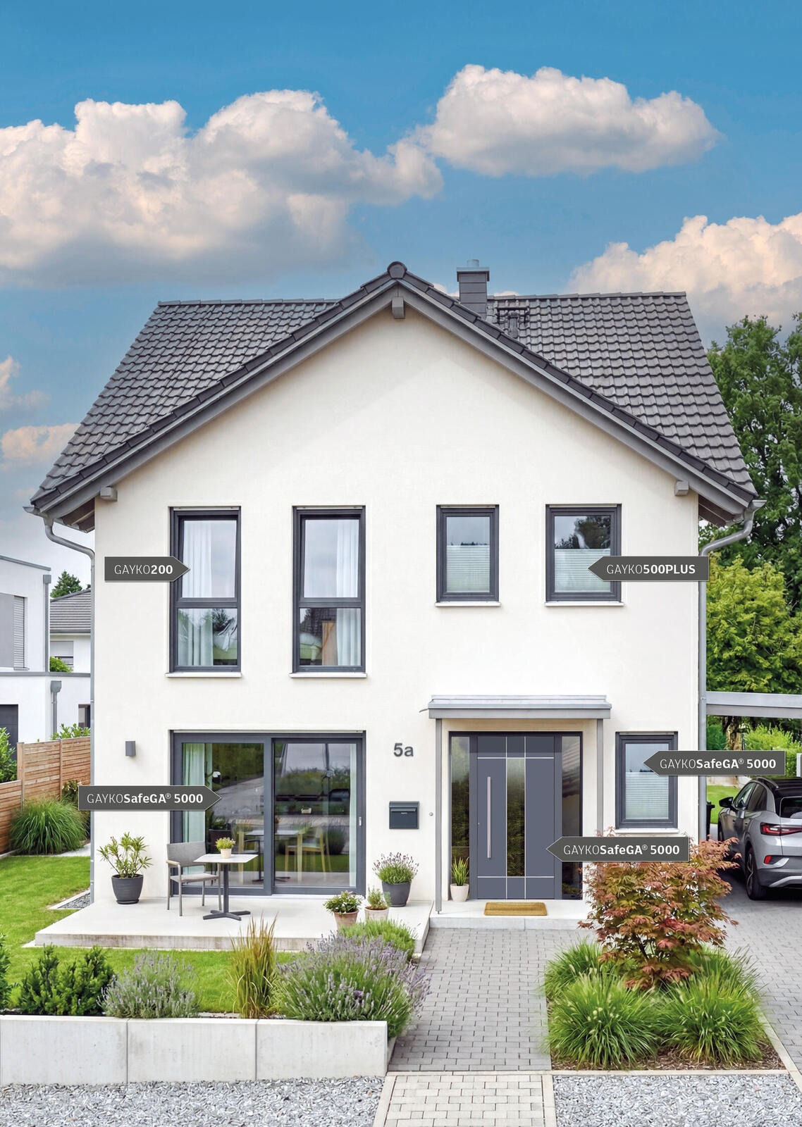 Einfamilienhaus mit GAYKO Fenstern und Haustür